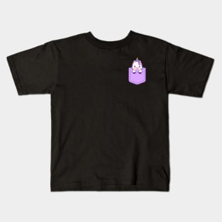 Cute Unicorn in pocket Kids T-Shirt